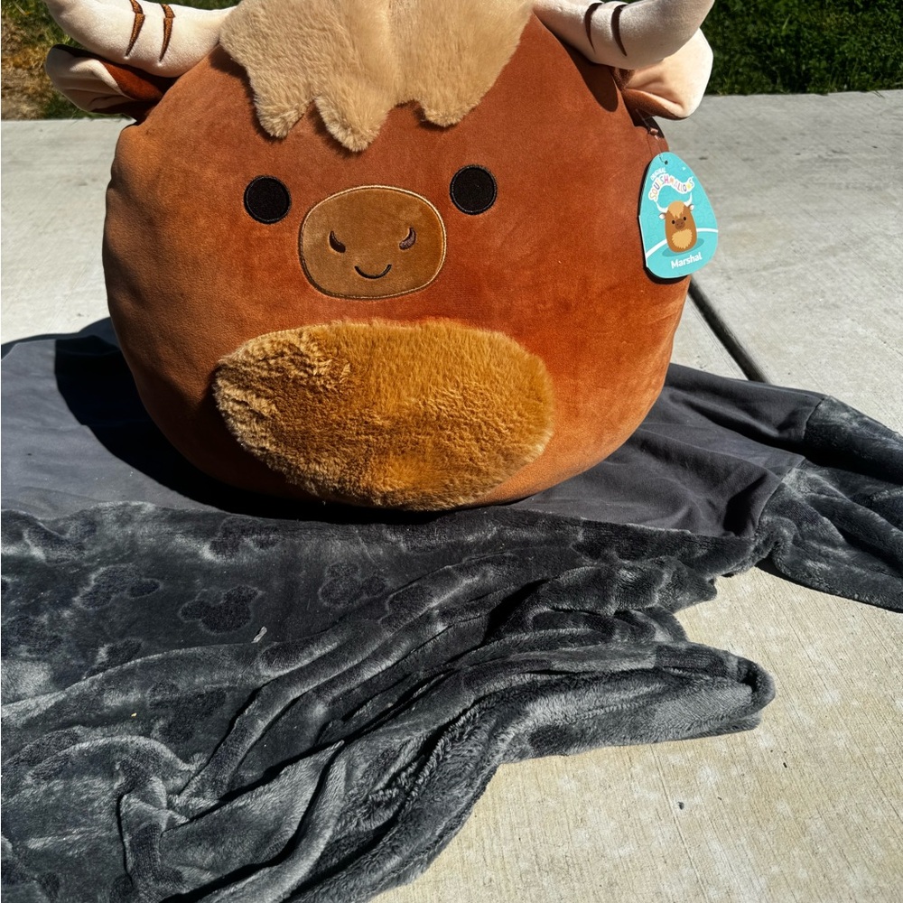 Brown and Tan Plush Bull Toy